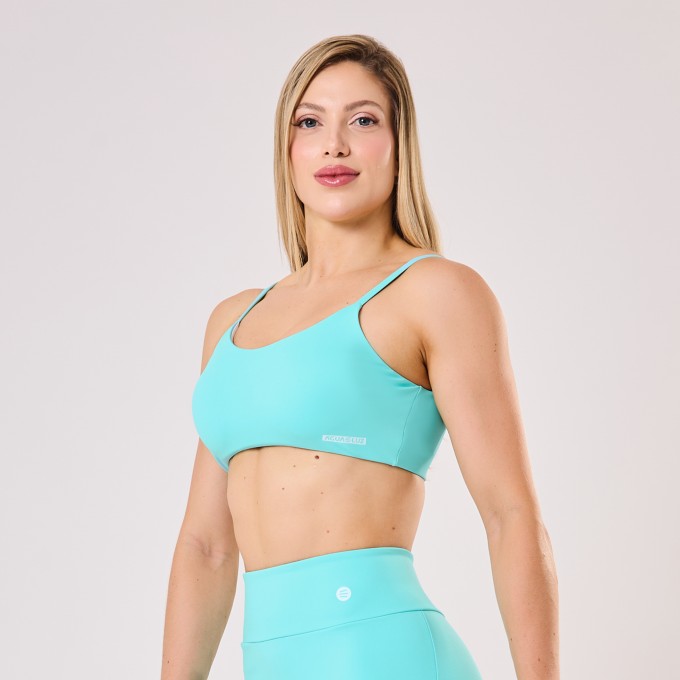 Top Básico Verde Água