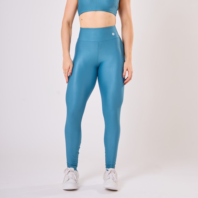 Calça Legging Básica Azul Celeste