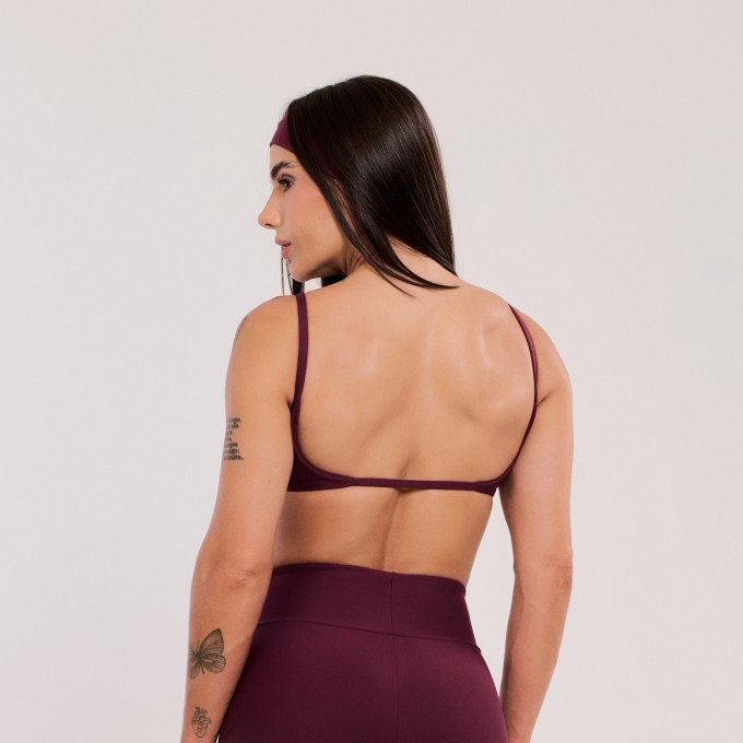 Top Básico Vinho Rubi