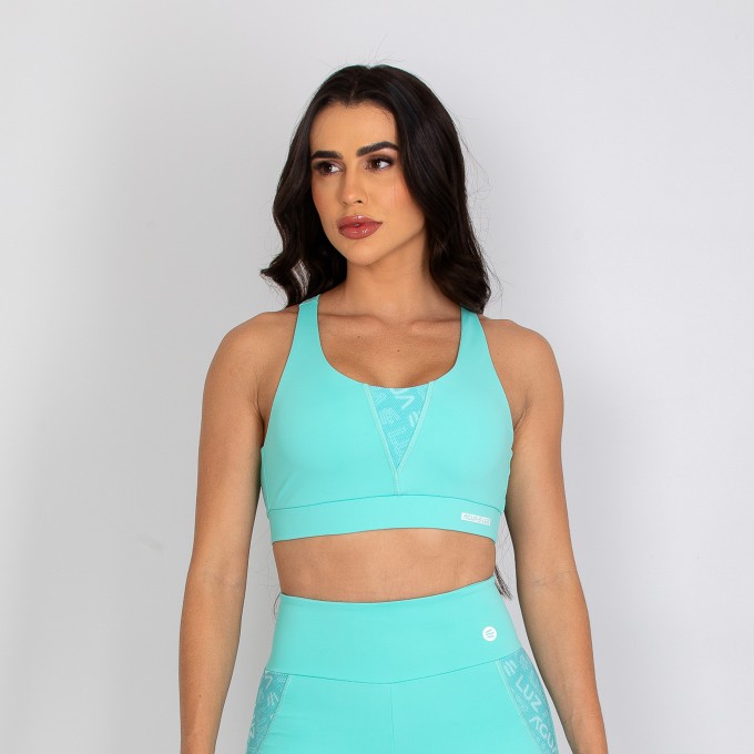 Top Nadador Verde Água com Tela Personalizada