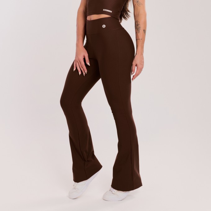 Calça Flare Marrom Escuro