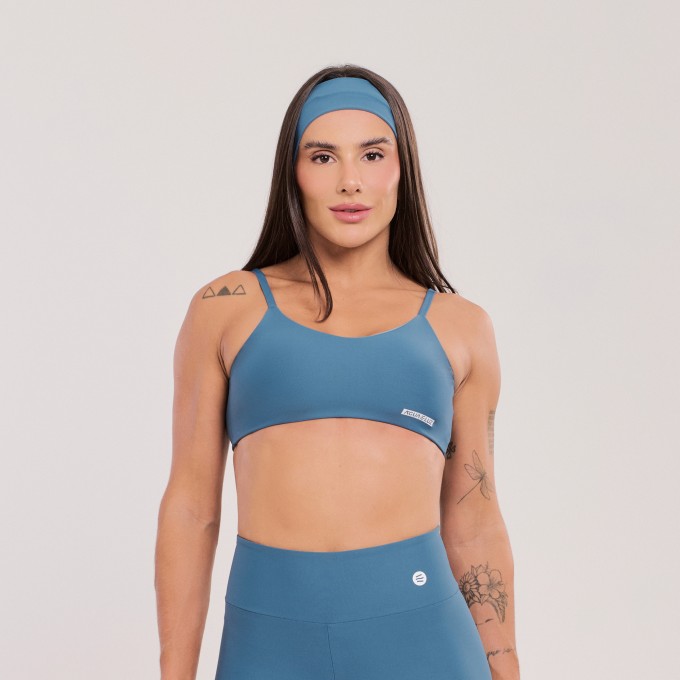 Top Básico Azul Safira